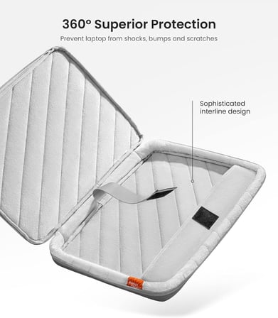 360° çanta kılıfı için 15 inç Yeni MacBook Air M3/A3114 M2/A2941 2024-2023, 15 inç Microsoft Surface Laptop 6/5/4, Su İtici Laptop Çantası Laptop Kılıfı