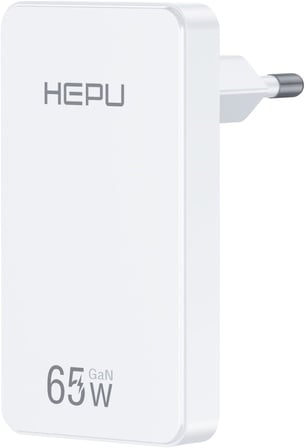 HP-C36 65 Watt GaN Şarj Adaptörü 100 Cm Kablo 2-Port Fast Charger Hızlı Şarj Seti Type-C Kablo Dahildir Quick Charge 3.0