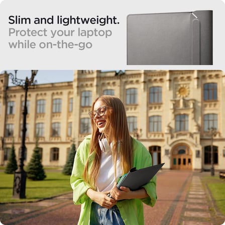 14'' / 13'' MacBook & Notebook Laptop Taşıma Çantası Valentinus Sleeve Gray - AFA06415