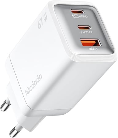 67W Mini Şarj Cihazı Beyaz