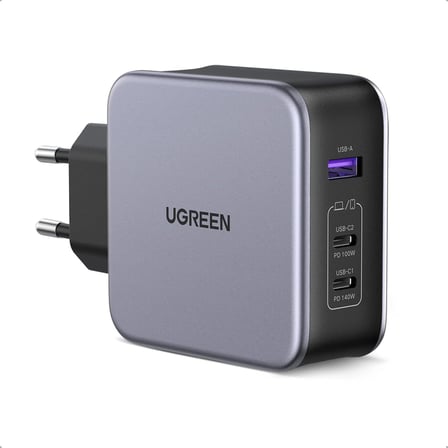 Nexode 140W USB Type-C QC 4.0 PD 3.1 GaN 3 Portlu Hızlı Şarj Cihazı