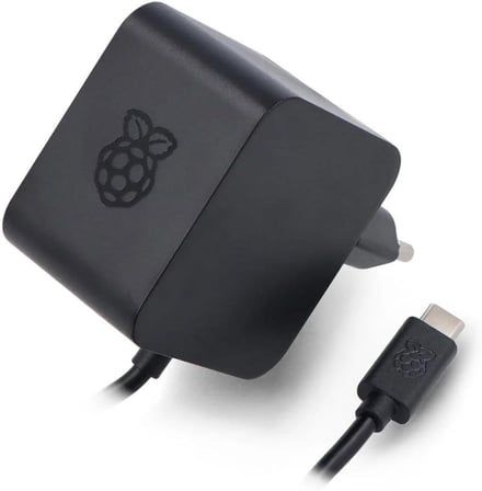 Pi 5 Lisanslı USB-C Güç Adaptörü - 27W - Beyaz