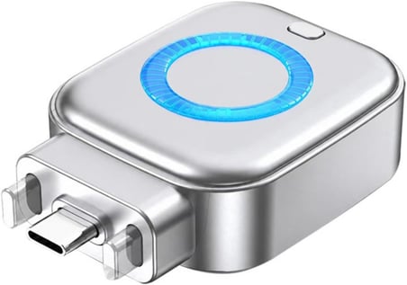 Akıllı Şarj Ayırıcı Type-C, Otomatik Enerji Kesme Destekli Şarj Koruma Aparatı, Telefon Tablet Notebook Powerbank Uyumlu LED Göstergeli, X01, Gri