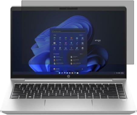Hp Probook 440 G10 14 İnç İle Uyumlu Hayalet Ekran Koruyucu Notebook, Yandan Görünmeyen Anti-Spy Gizlilik (Privacy) Laptop Koruması, 9H Temperli Nano Kırılmaz Esnek Cam, Parlama Önleyici