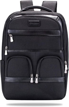 Classone BP-BS200 Business VIP B2 -Serisi 15.6 inch Uyumlu WTX Pro Su Geçirmez Kumaş Laptop Sırt Çantası -Siyah