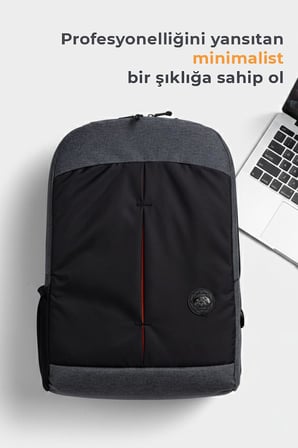 Probag-S EVA Korumalı 15.6 İnç Laptop Sırt Çantası, Okul Çantası Orta Boy, Unisex, Su İtici Kumaş
