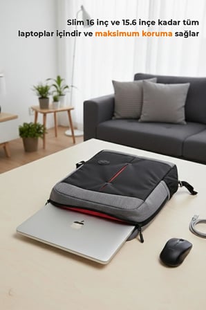 Probag-S EVA Korumalı 15.6 İnç Laptop Sırt Çantası, Okul Çantası Orta Boy, Unisex, Su İtici Kumaş