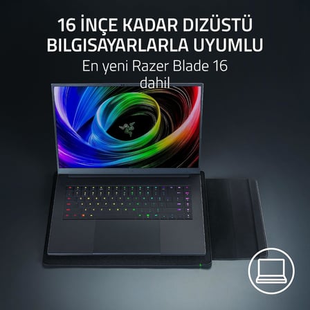 Laptop Sleeve 16" - 16 inçlik Dizüstü Bilgisayarlar için Yastıklı Dizüstü Bilgisayar Kılıfı - Şık Tasarımlı İnce Profil - Dayanıklı Hafif - Manyetik Kapatma Kapağı | Siyah