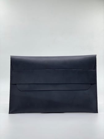 Macbook Air/Pro Çanta 13 Inç M1 Ve M2 Uyumlu Hakiki Deri Taşıma Kılıfı (SİYAH)