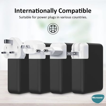 Macbook Şarj Adaptör için Kılıf (85W-87W-96W) Matte Silicone Siyah