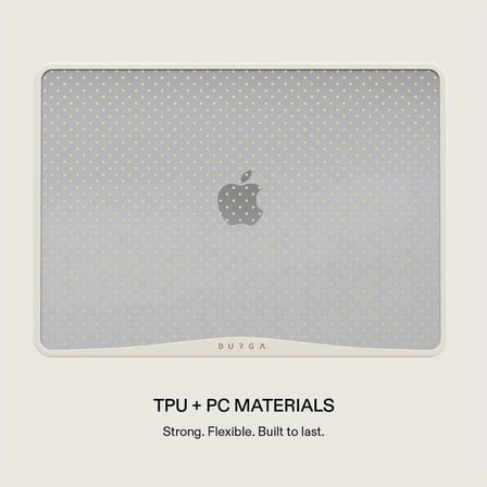 Macbook Air 13.6 [A2681/A3113/A3240] ile uyumlu transparan koruma kılıfı, Sorry Busy Clear Transparent