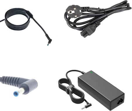 Notebook Adaptör - Mavi Uç İnce Pinli - 4.5 × 3.0mm - 693710-001, 693716-001, 709967 001, 709985-001, 709985-002, 709985-003, 709985-004, 709986 003, 709986-002 Muadili ile uyumlu PRS-024
