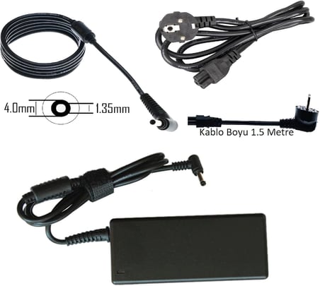 Notebook Adaptör - W15-065NIA - Vivobook - R541uv, R542b, R542ba, R542u, R542ua, R542uf, R542un, R542uq, R542ur, R558u, R558ua, R558ub, R558uf, R558uj Muadili ile uyumlu PRS-011