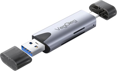 Type-C ve USB 3.0 SD-MicroSD TF Kart Okuyucu