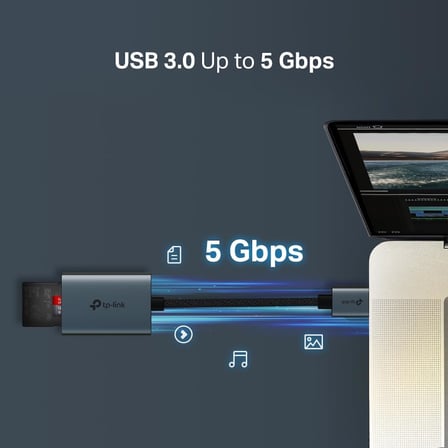 Hafıza kartı okuyucu, SD kart okuyucu, USB SD ve microSD 2 TB'a kadar, USB 3.0, UHS-I 200 MB/s, aynı anda iki kart okuma ve yazma, UA430