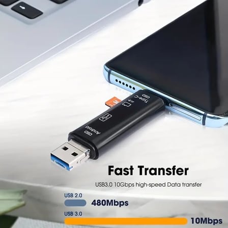 STORE OTG 3 in 1 Type-C ve Micro Usb TF Çevirici Dönüştürücü Kart Okuyucu 5068