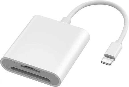 GA27 i-OS i-Pad ve i-Phone Uyumlu 8 Pin Lighting Çevirici Adaptör Micro SD ve SD Kart Okuyucu (8 Pin)