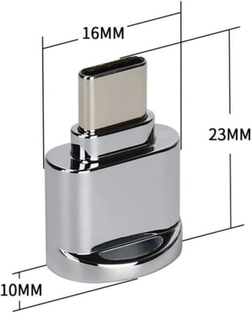 USB Type-C 3.1 To Micro SD TF Hafıza Kart Okuyucu OTG Adaptörü 4477
