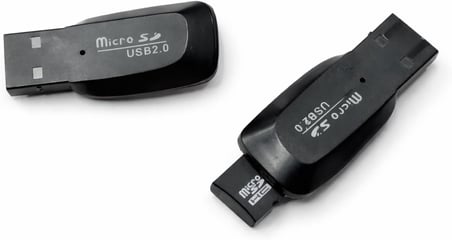 Kyrotech Micro SD Kart Okuyucu SDXC TF USB 2.0 T-Flash MicroSD TransFlash Hafıza Kartı Okuyucu Adaptör Yazıcı Mini Android Telefon Kamera PDA MP3 MP4 PC Mac Tablet TV Kutusu Uyumlu Kırmızı