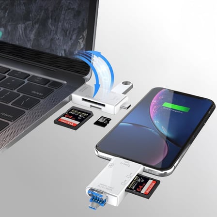 STORE 6 in 1 Kart Okuyucu Adaptör Usb-Otg Hub Type-C