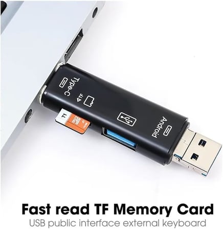 A-5068 Type-C To USB 3.0 Flash Otg Veri Aktarım Sd Tak Çalıştır Kart Okuyucu Çevirici x 2 Adet