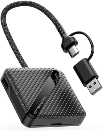 SD/TF Hafıza Kartı Okuyucu 5 Kart USB-A USB-C 3.0 5Gbps ADS-319