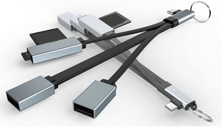 Apera An-81 Typec C Çevirici USB 2.0 USB 3.0 SD Kart ve Micro SD Kart Okuyucu Hub OTG Adaptör