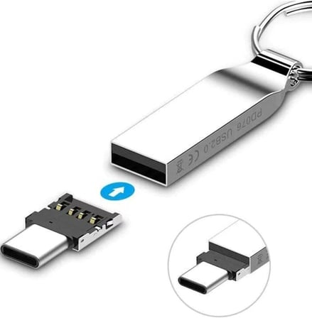 4497 Type C To Usb Çevirici Mini Dönüştürücü Adaptör
