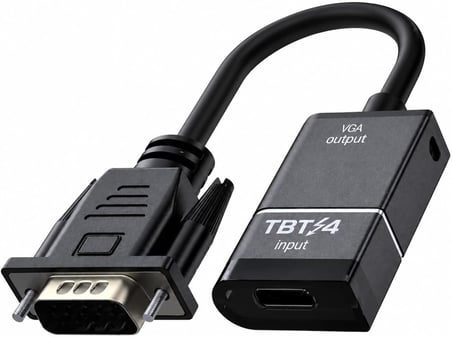Thunderbolt VGA HD Adaptör VC-01 USB Type-C Thunderbolt Giriş VGA Çıkış Telefon Tablet Bilgisayar Uyumlu Harici Monitör Görüntü Aktarım Adaptörü | ZR1298