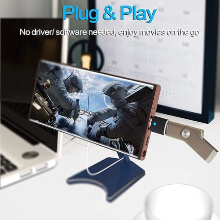 Kyrotech USB C - USB Adaptörü, USB Type C - USB 3.0 Adaptörü, Led Göstergeli, Dizüstü Bilgisayar, Monitör ve Diğer Type C Cihazlarla Uyumlu