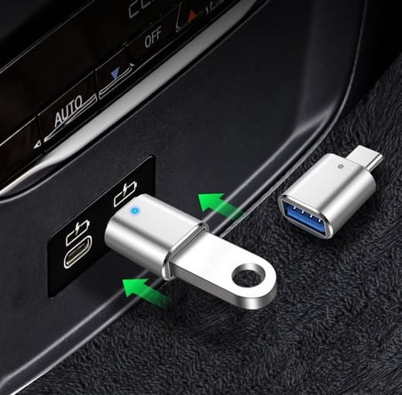 Kyrotech USB C - USB Adaptörü, USB Type C - USB 3.0 Adaptörü, Led Göstergeli, Dizüstü Bilgisayar, Monitör ve Diğer Type C Cihazlarla Uyumlu