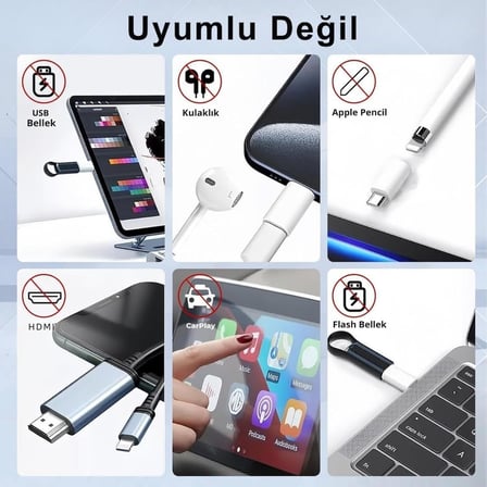 A-6004 Type-C To Lightning Şarj Data Çevirici Dönüştürücü Adaptör x 2 Adet