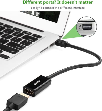 Mini Displayport HDMI Dönüştürücü Adaptör Siyah