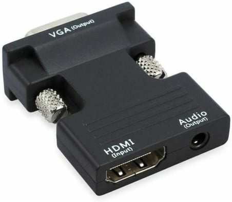4499 Ses Destekli Hdmi To Vga Monitör Çevirici Dönüştürücü Adaptör
