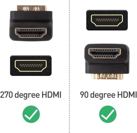 Al-4519 Hdmı L Dirsek 90 Derece Çevirici Dönüştürücü Uzatma Adaptörü