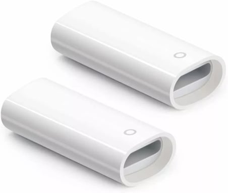Pencil Lightning To Lightning Adaptörü Şarj Aparatı Tablet Kalemi Yuva Çevirici Beyaz Ltl-01
