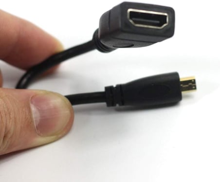 5139 Micro Mikro Hdmi Çevirici Dönüştürücü Adaptör Kablosu 15cm