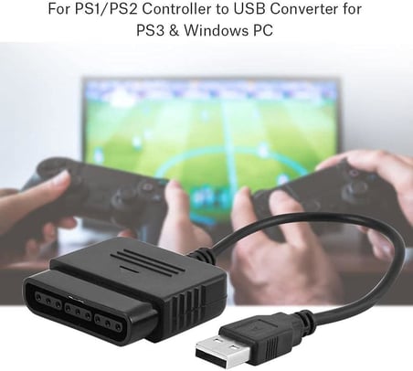 5023 Usb To Ps2 PC Bilgisayar Oyun Kolu Çevirici Dönüştürücü