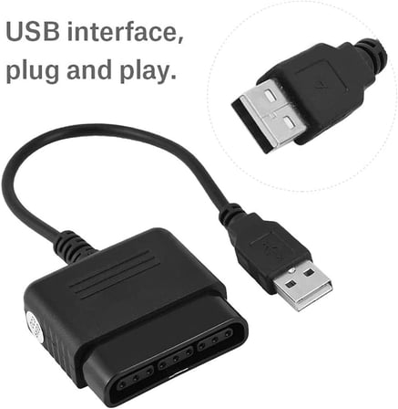 5023 Usb To Ps2 PC Bilgisayar Oyun Kolu Çevirici Dönüştürücü