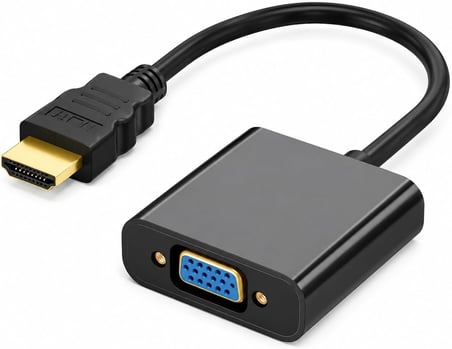 PrimeX PX-1240S HDMI to VGA Çevirici Adaptör, HDMI Erkek VGA Dişi, 30 cm, Full HD Görüntü Dönüştürücü