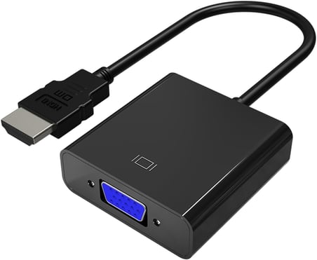 DM CHB021 HDMI to VGA Çevirici Dönüştürücü 3.5mm Aux Ses Destekli Çıkış