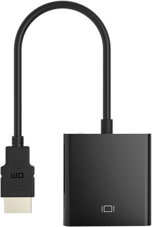 DM CHB021 HDMI to VGA Çevirici Dönüştürücü 3.5mm Aux Ses Destekli Çıkış