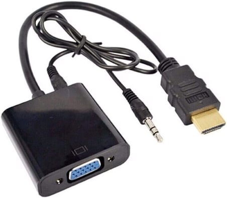 4488 Hdmı To Vga Ses Destekli Monitör Dönüştürücü Kablo Çevirici Adaptör