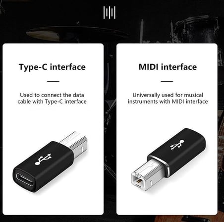 1952 Type C To Usb B Midi Klavye Yazıcı Printer Çevirici Dönüştürücü Adaptör Ürün Malzemesi: Alüminyum Alaşım USB C USB B, Geniş Arayüzler (Ln-1952 Type C To Usb B)