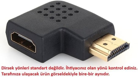 STORE Hdmi L Dirsek 90 Derece Çevirici Dönüştürücü Uzatma Adaptörü 2148