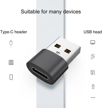 Type-C'den USB'ye Dönüştürücü Adaptör – Yüksek Hızlı Veri Aktarımı ve Şarj Desteği | Kompakt, Dayanıklı, Tak-Çalıştır Uyumluluk