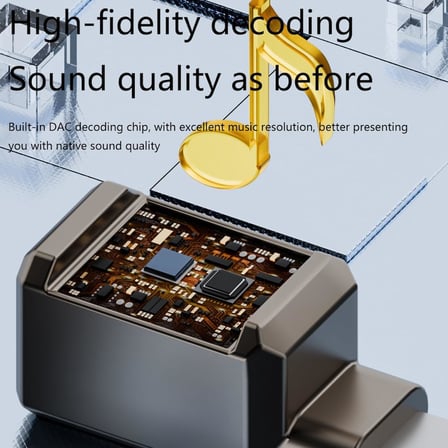 Lightning to 3.5mm Kulaklık Adaptörü Yüksek Ses Kalitesi Çevirici OTGBX