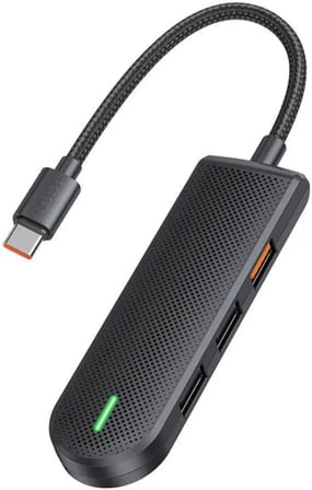 Hu-1430 5 In 1 Type-C Çoklayici, Siyah
