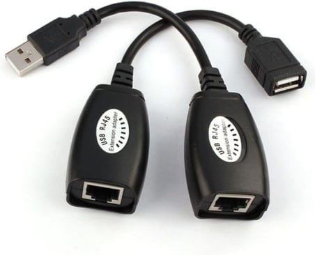 5058 Rj45 Usb Ek Uzatıcı Cat5e 6 Kablosu Ekleme Extension