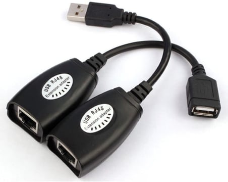 5058 Rj45 Usb Ek Uzatıcı Cat5e 6 Kablosu Ekleme Extension